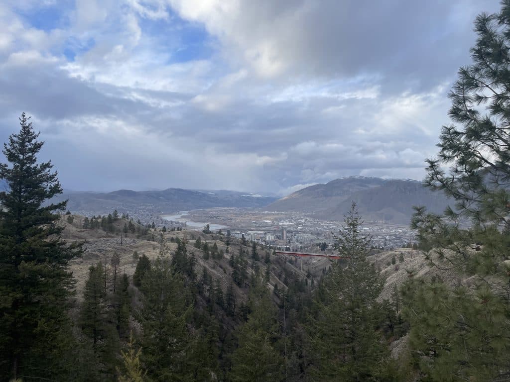 A viewpoint in Kamloops shows the city