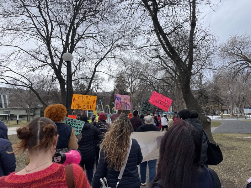 In photos: International Women’s Day March in Kamloops